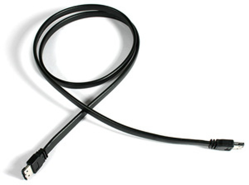 Thermaltake eSATA Cable 1.0m 1m Schwarz SATA-Kabel