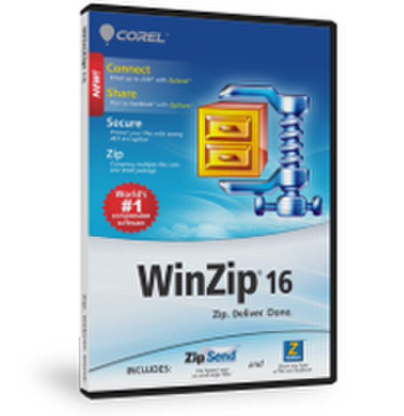 Corel WinZip 16 Standard, 1u, DVD