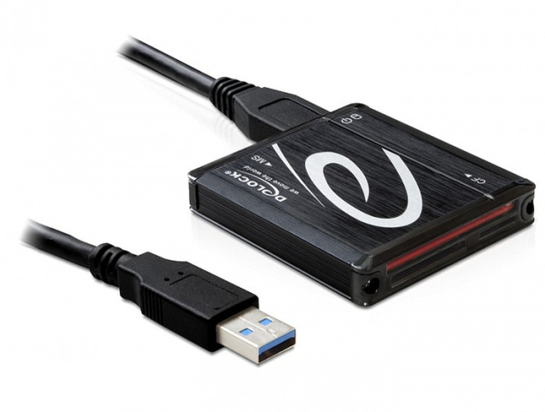 DeLOCK USB 3.0 Card Reader All in 1 USB 3.0 Черный устройство для чтения карт флэш-памяти