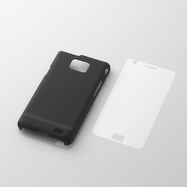 Elecom Shell Cover & folia Samsung Galaxy S2 Cover case Черный, Прозрачный
