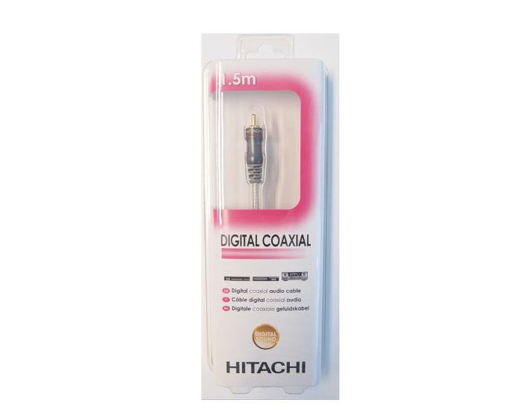 Hitachi HAA115DC 1.5м RCA RCA Черный коаксиальный кабель