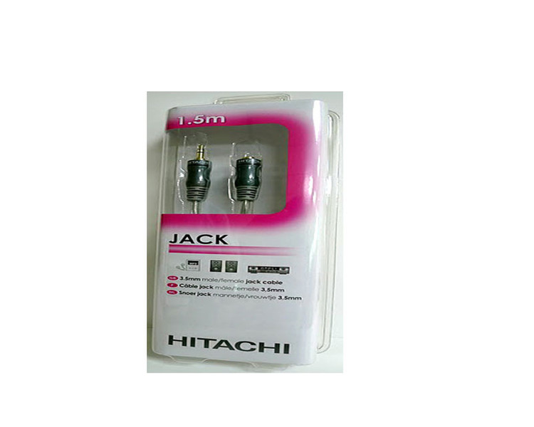 Hitachi HAA115JMF 1.5м 3.5mm 3.5mm Черный аудио кабель