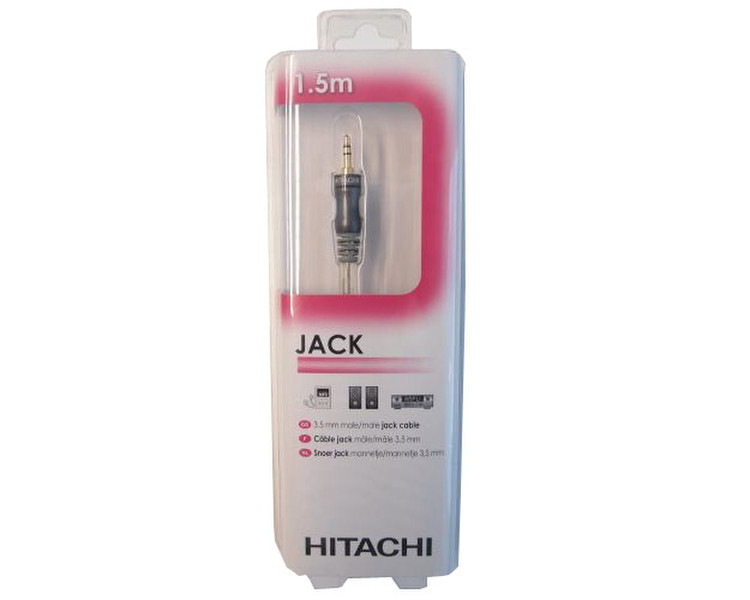 Hitachi HAA115JMM 1.5м 3.5mm 3.5mm Черный аудио кабель