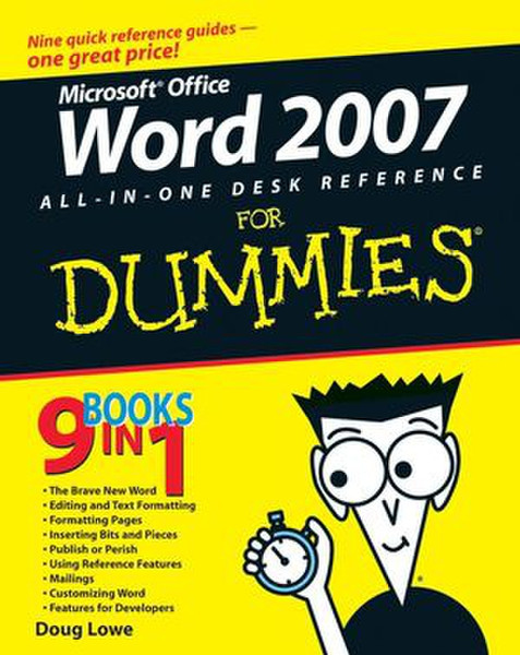 Wiley Word 2007 All-in-One Desk Reference For Dummies 696pages software manual