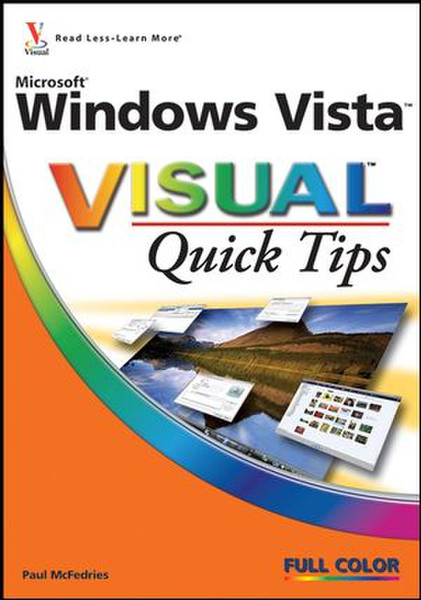 Wiley Microsoft Windows Vista Visual Quick Tips 224страниц руководство пользователя для ПО