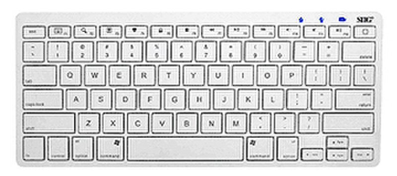 Siig JK-BT0012-S1 Bluetooth QWERTY Белый клавиатура для мобильного устройства