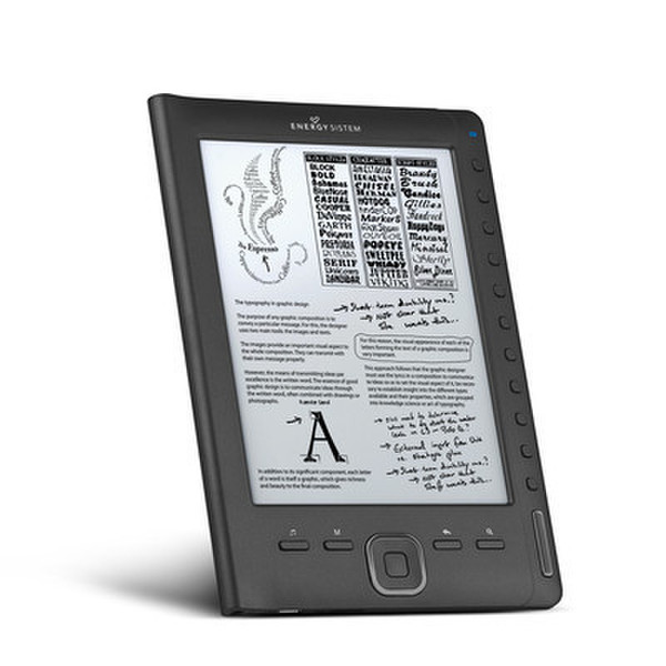 Energy Sistem Book 1162 6" 2GB Black e-book reader