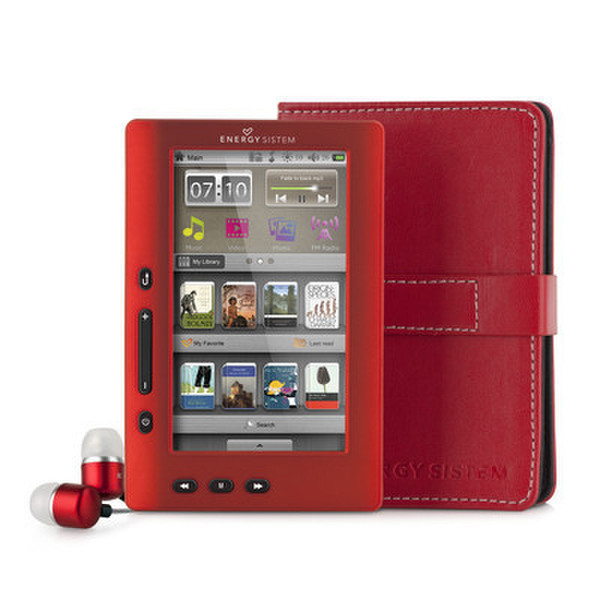 Energy Sistem MP5 Color Book 3048 Ruby 4.3" Touchscreen 8GB Red e-book reader