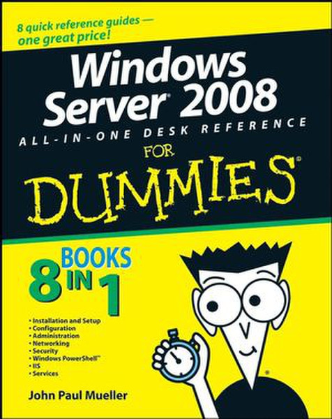 Wiley Windows Server 2008 All-In-One Desk Reference For Dummies 866pages software manual