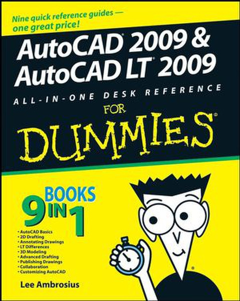 Wiley AutoCAD 2009 & AutoCAD LT 2009 All-in-One Desk Reference For Dummies 792pages software manual