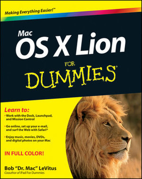 Wiley Mac OS X Lion For Dummies 480страниц руководство пользователя для ПО