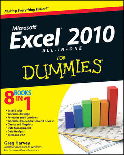 Wiley Excel 2010 All-in-One For Dummies 792pages software manual