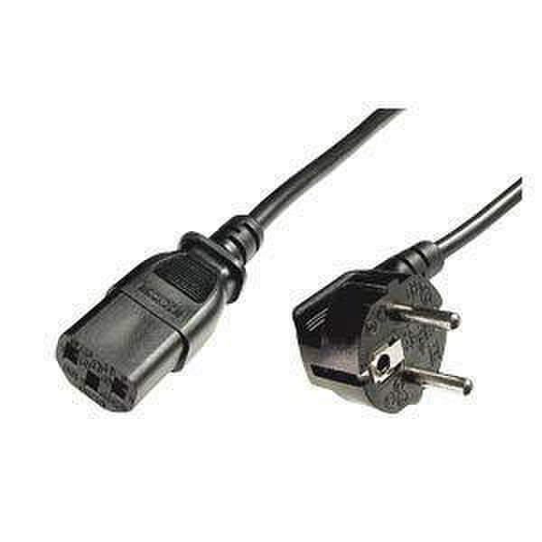 Digitus Power Supply Cable, 1.8m 1.8м C13 coupler Черный кабель питания