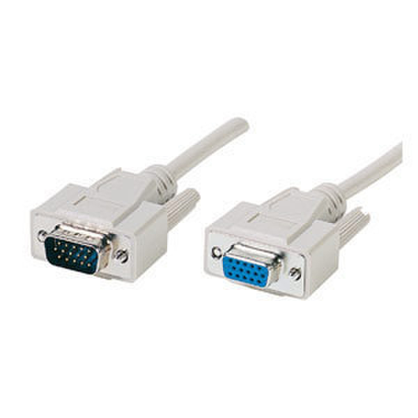 Digitus Monitor Extension Cable, VGA, 3m 3m VGA (D-Sub) VGA (D-Sub) White