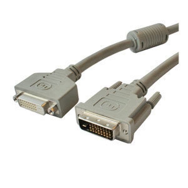 Digitus DVI-D Monitor Extension Cable, 2m 2m DVI-D DVI-D Weiß DVI-Kabel