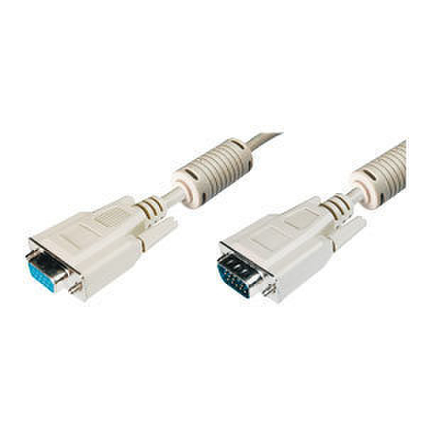 Digitus Monitor Extension Cable VGA, 10m 10m VGA (D-Sub) VGA (D-Sub) White