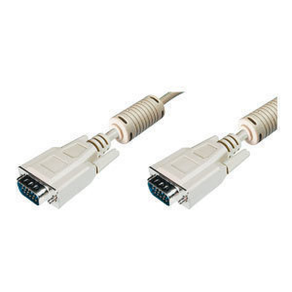Digitus Monitor Cable XGA, 15m 15m VGA (D-Sub) VGA (D-Sub) White