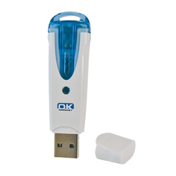 Omnikey Cardman 6121 USB 2.0 Синий, Белый считыватель сим-карт