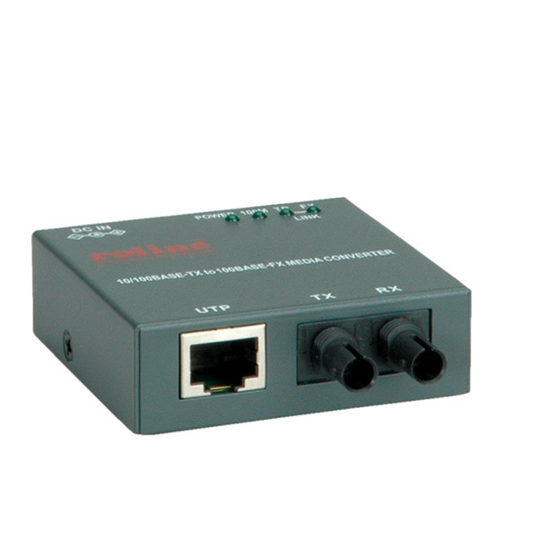 ROLINE Fast Ethernet Converter, RJ-45 to ST network media converter