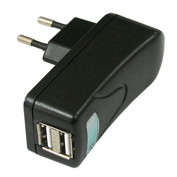 Value USB Charger mit Euro-Stecker, 2 Port, 10W
