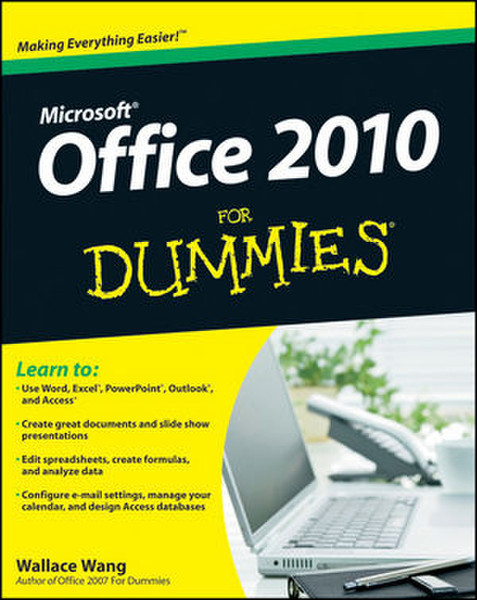 Wiley Office 2010 For Dummies 432pages software manual