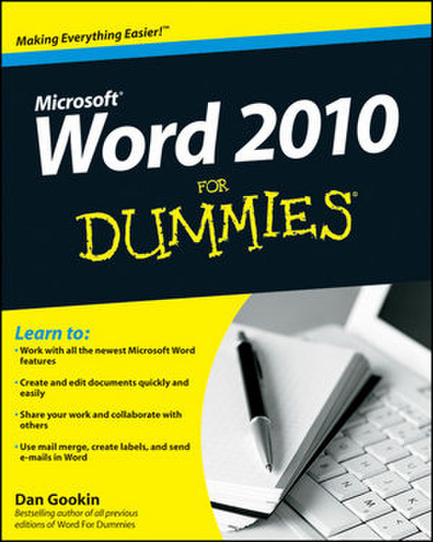 Wiley Word 2010 For Dummies 408pages software manual