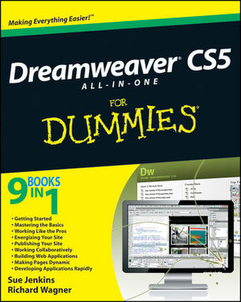 Wiley Dreamweaver CS5 All-in-One For Dummies 864страниц руководство пользователя для ПО