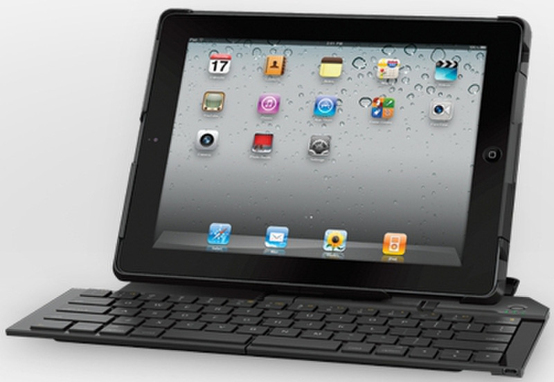 Logitech Fold-Up Keyboard for iPad 2 Bluetooth QWERTY Черный