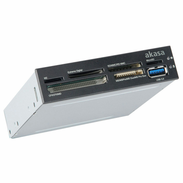 Akasa USB 3.0 SuperSpeed Внутренний USB 3.0 устройство для чтения карт флэш-памяти