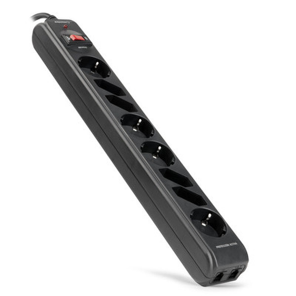 Soyntec Powem 400 8AC outlet(s) 1.8m Black surge protector