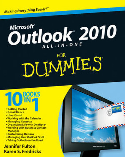 Wiley Outlook 2010 All-in-One For Dummies 936pages software manual