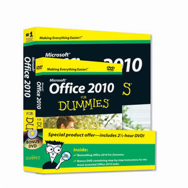 Wiley Office 2010 For Dummies, Book + DVD Bundle 432pages software manual