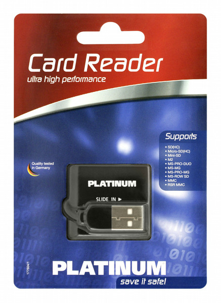 Bestmedia Platinum All-in-One USB 2.0 Schwarz Kartenleser