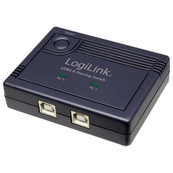 LogiLink UA0110 480Мбит/с Черный хаб-разветвитель