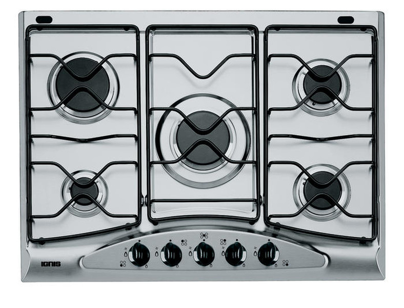 Ignis AKS 328/IX built-in Gas Black,Stainless steel hob