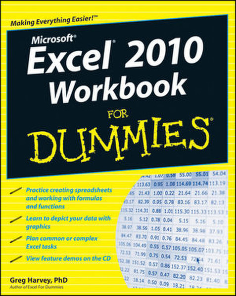 Wiley Excel 2010 Workbook For Dummies 408страниц руководство пользователя для ПО