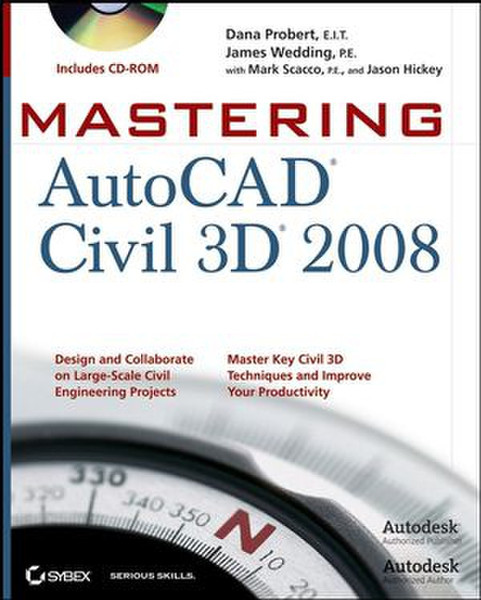 Wiley Mastering AutoCAD Civil 3D 2008 840Seiten Software-Handbuch