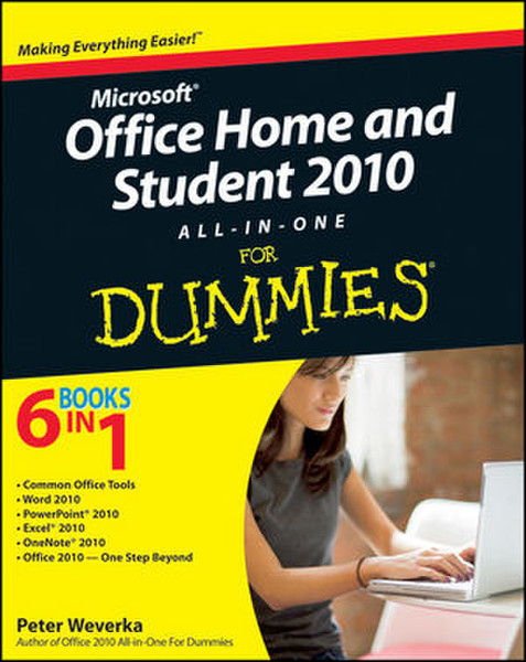 Wiley Office Home and Student 2010 All-in-One For Dummies 672pages software manual