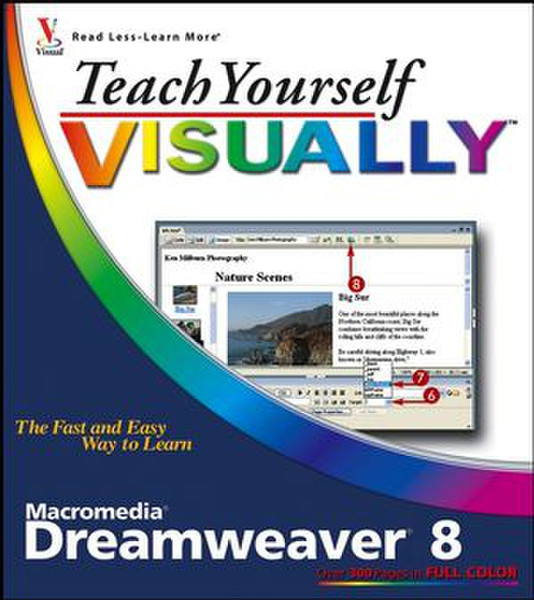 Wiley Teach Yourself VISUALLY Macromedia Dreamweaver 8 320pages software manual