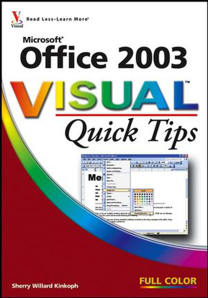 Wiley Microsoft Office 2003 Visual Quick Tips 224страниц руководство пользователя для ПО