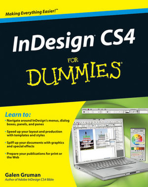 Wiley InDesign CS4 For Dummies 432pages software manual