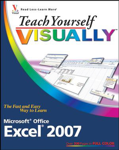 Wiley Teach Yourself VISUALLY Excel 2007 304pages software manual