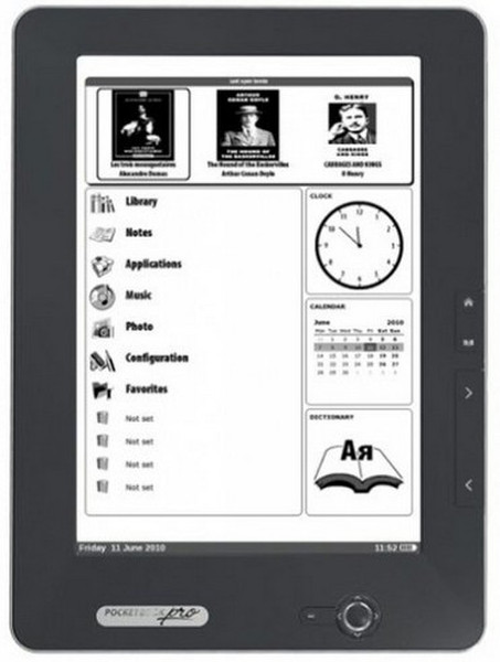 Pocketbook PRO 912 Dark Grey 9.7Zoll Touchscreen 2GB WLAN Grau eBook-Reader