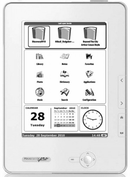 Pocketbook PRO 612 Matt White 6Zoll Touchscreen 2GB WLAN Weiß eBook-Reader