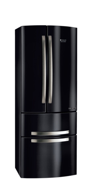 Hotpoint 4D B/HA freestanding A Black side-by-side refrigerator