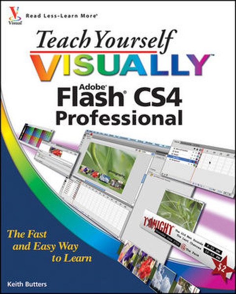 Wiley Teach Yourself VISUALLY Flash CS4 Professional 368страниц ENG руководство пользователя для ПО