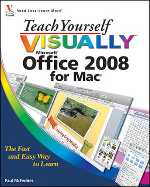 Wiley Teach Yourself VISUALLY Office 2008 for Mac 416pages software manual