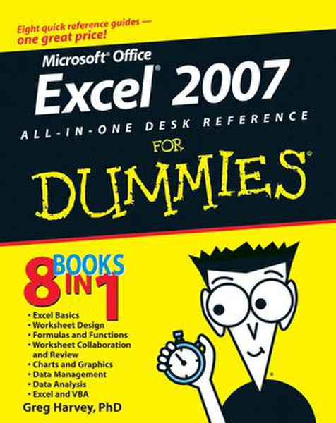 Wiley Excel 2007 All-In-One Desk Reference For Dummies 824pages software manual