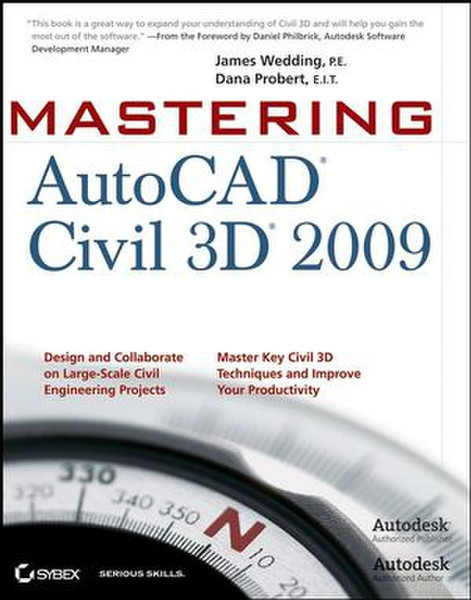 Wiley Mastering AutoCAD Civil 3D 2009 864pages software manual