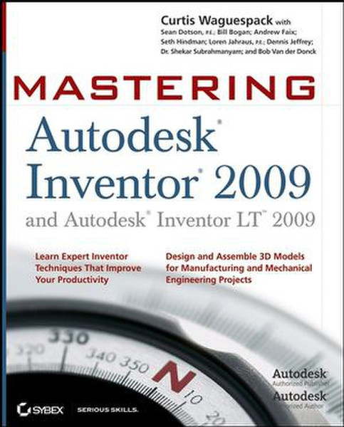 Wiley Mastering Autodesk Inventor 2009 and Autodesk Inventor LT 2009 600pages software manual